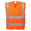 Colete de banda e bracelete Hi-Vis-Laranja-4X/5X-RAG-Tailors-Fardas-e-Uniformes-Vestuario-Pro