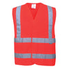 Colete de banda e bracelete Hi-Vis-Vermelho-L/XL-RAG-Tailors-Fardas-e-Uniformes-Vestuario-Pro