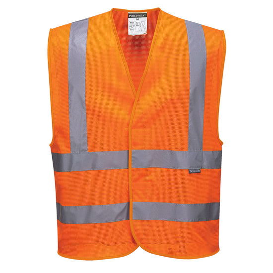 Colete de malha Alta Visibilidade-Laranja-S/M-RAG-Tailors-Fardas-e-Uniformes-Vestuario-Pro