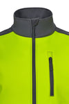 Colete soft shell bicolor de alta visibilidade