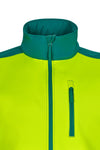 Colete soft shell bicolor de alta visibilidade