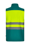 Colete soft shell bicolor de alta visibilidade