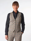 Colete xadrez Olivia-Grey Check-XS (XSM)-RAG-Tailors-Fardas-e-Uniformes-Vestuario-Pro