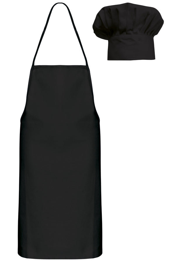 Conjunto de chef - criança-Preto-Único-RAG-Tailors-Fardas-e-Uniformes-Vestuario-Pro