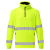 Corta-Vento Hi-Vis Fleece 1/2-Amarelo-L-RAG-Tailors-Fardas-e-Uniformes-Vestuario-Pro