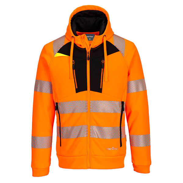 DX4 Hi-Vis Hoodie-Laranja/Preto-S-RAG-Tailors-Fardas-e-Uniformes-Vestuario-Pro