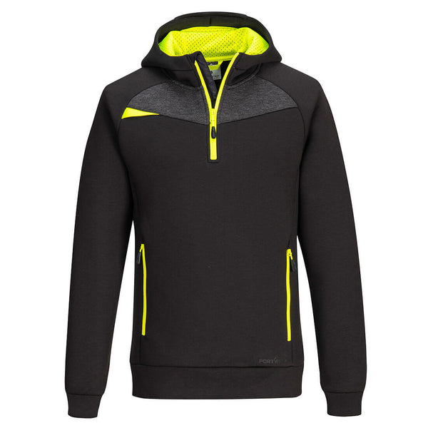 DX4 Quarter Zip Hoodie-Preto-S-RAG-Tailors-Fardas-e-Uniformes-Vestuario-Pro