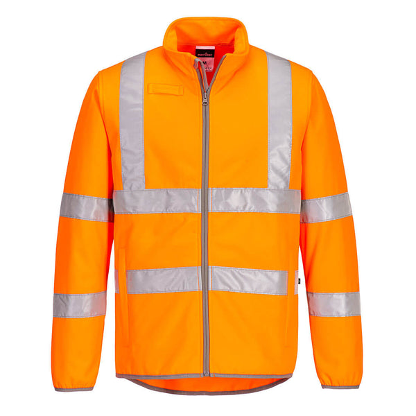 ECO Hi-Vis Softshell 2L-Laranja-4XL-RAG-Tailors-Fardas-e-Uniformes-Vestuario-Pro