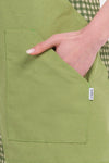 Estola Cruzada para Educadoras com Padrão Xadrez Verde-RAG-Tailors-Fardas-e-Uniformes-Vestuario-Pro