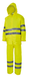 FATO DE CHUVA DE DUAS PEÇAS DE ALTA VISIBILIDADE-Amarelo Fluor-M-RAG-Tailors-Fardas-e-Uniformes-Vestuario-Pro