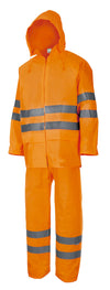 FATO DE CHUVA DE DUAS PEÇAS DE ALTA VISIBILIDADE-Laranja Fluor-M-RAG-Tailors-Fardas-e-Uniformes-Vestuario-Pro