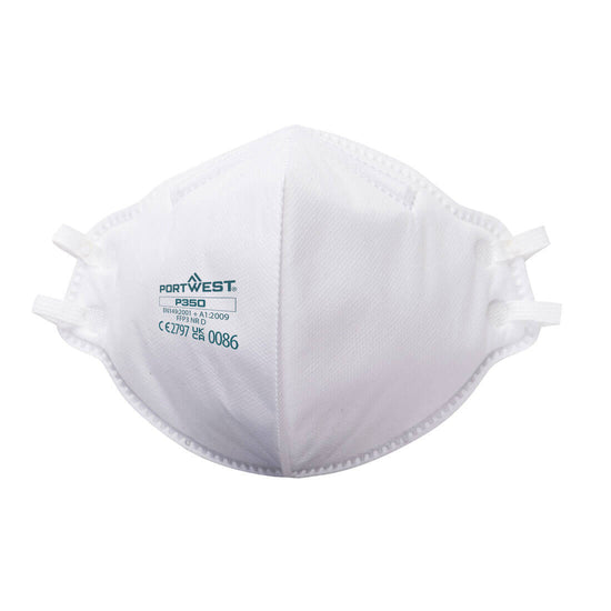 FFP3 Respirador plano dobrável Dolomite (Pk20)-Branco-U-RAG-Tailors-Fardas-e-Uniformes-Vestuario-Pro