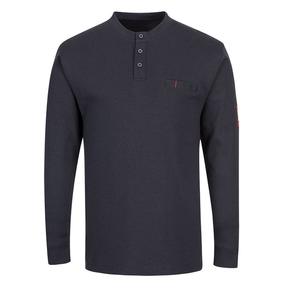 FR Henley Anti-estático-Marinho-S-RAG-Tailors-Fardas-e-Uniformes-Vestuario-Pro