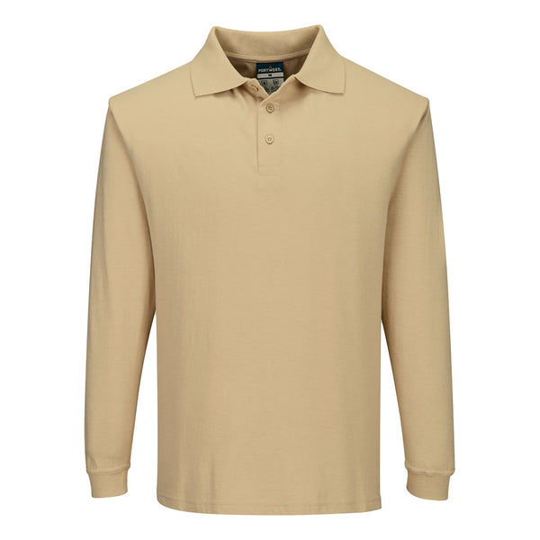 Polo de manga comprida Ignífugo e Anti-estático-Bronzeado-4XL-RAG-Tailors-Fardas-e-Uniformes-Vestuario-Pro
