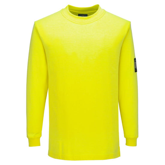 T-Shirt de manga comprida em malha Modaflame-Amarelo-XS-RAG-Tailors-Fardas-e-Uniformes-Vestuario-Pro