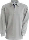 FRENCH RIB - POLO DE MANGA COMPRIDA-Stone Grey Heather / Dark Grey-M-RAG-Tailors-Fardas-e-Uniformes-Vestuario-Pro