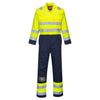 Fato de Macaco Bizflame Work Hi-Vis Anti-Static-Amarelo/Marinho-S-RAG-Tailors-Fardas-e-Uniformes-Vestuario-Pro