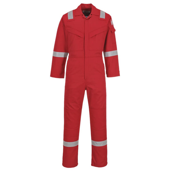 Fato-macaco de Trabalho Anti-Estático Ignífugo Bizflame 350g Visibilidade-Vermelho-S-RAG-Tailors-Fardas-e-Uniformes-Vestuario-Pro