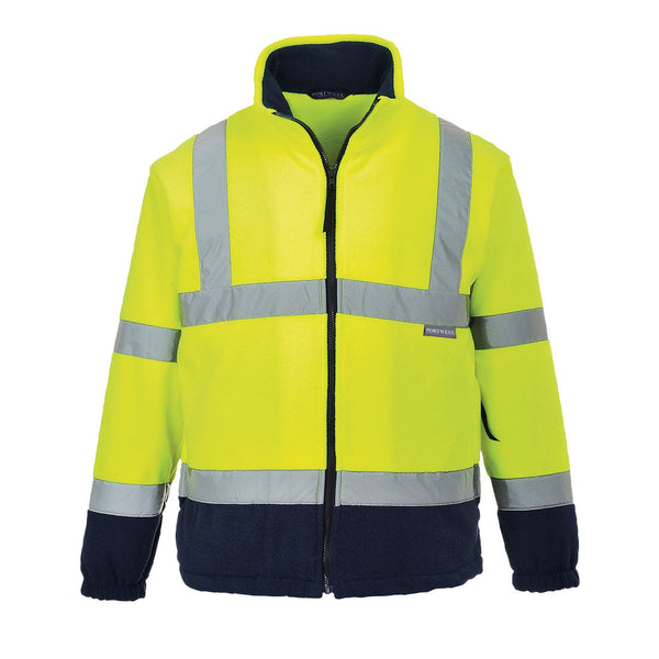 Forro Polar de Alta Visibilidade Bicolor-Amarelo/Marinho-XS-RAG-Tailors-Fardas-e-Uniformes-Vestuario-Pro