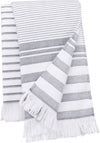 Fouta às riscas com franjas-White / Smoke Stripe-One Size-RAG-Tailors-Fardas-e-Uniformes-Vestuario-Pro