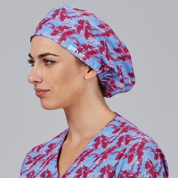 Gorro Cirúrgico com Elástico em Microfibra-Digital Frambuesa - 2919-U-RAG-Tailors-Fardas-e-Uniformes-Vestuario-Pro