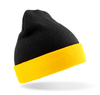 Gorro Clássico de Material Reciclado-Preto / Amarelo-Único-RAG-Tailors-Fardas-e-Uniformes-Vestuario-Pro