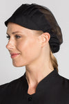 Gorro Cozinha com Rede-Preto-Unico-RAG-Tailors-Fardas-e-Uniformes-Vestuario-Pro