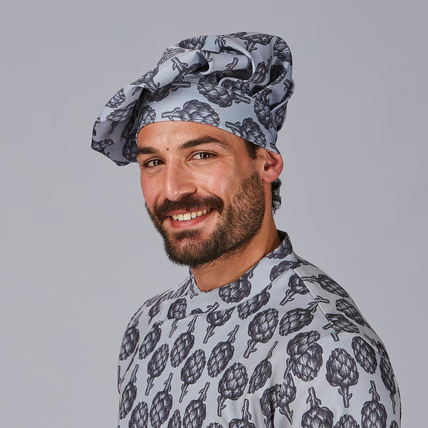 Gorro Gran Chef Algodão Estampado-RAG-Tailors-Fardas-e-Uniformes-Vestuario-Pro
