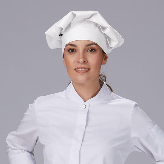 Gorro Gran Chef Branco com Velcro-Branco - 101-UD-RAG-Tailors-Fardas-e-Uniformes-Vestuario-Pro