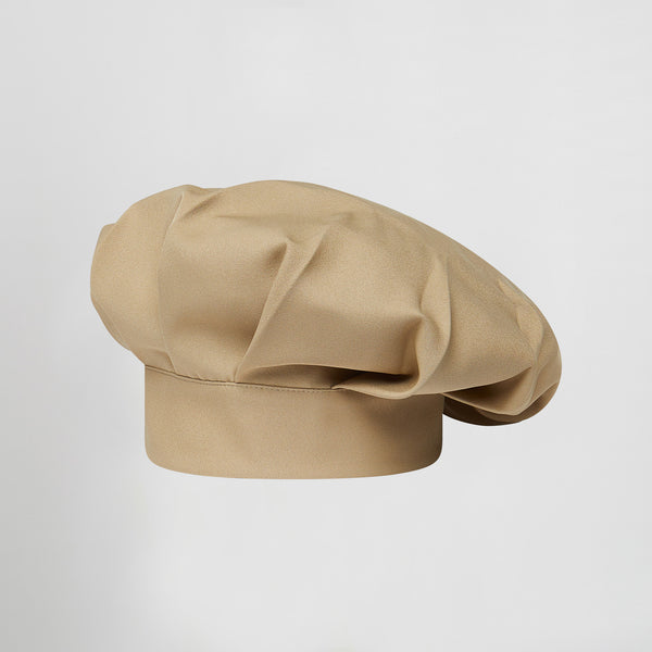 Gorro Gran Chef com Velcro em Sarja de Poliéster-Areia-597-Único-RAG-Tailors-Fardas-e-Uniformes-Vestuario-Pro