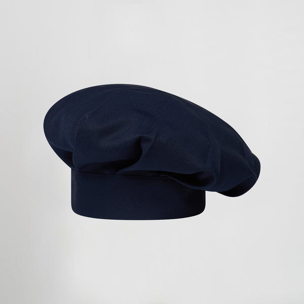 Gorro Gran Chef com Velcro em Sarja de Poliéster-Azul Marinho-596-Tamanho Único-RAG-Tailors-Fardas-e-Uniformes-Vestuario-Pro