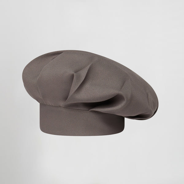 Gorro Gran Chef com Velcro em Sarja de Poliéster-Cinza-598-Tamanho Único-RAG-Tailors-Fardas-e-Uniformes-Vestuario-Pro