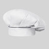 Gorro de Chef com Velcro Branco e Vivo de Cor-RAG-Tailors-Fardas-e-Uniformes-Vestuario-Pro