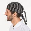 Gorro de Pirata - Bandana - Liso e Padrões-Riscas Cinzento - 738-Único-RAG-Tailors-Fardas-e-Uniformes-Vestuario-Pro