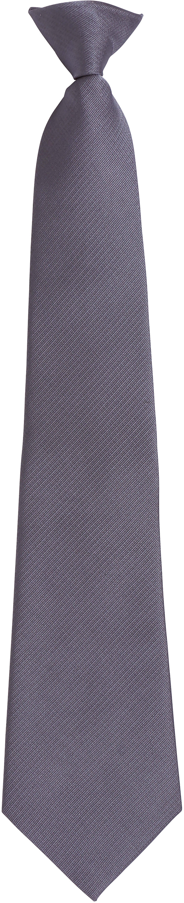 Gravata com clip-Grey-Único-RAG-Tailors-Fardas-e-Uniformes-Vestuario-Pro