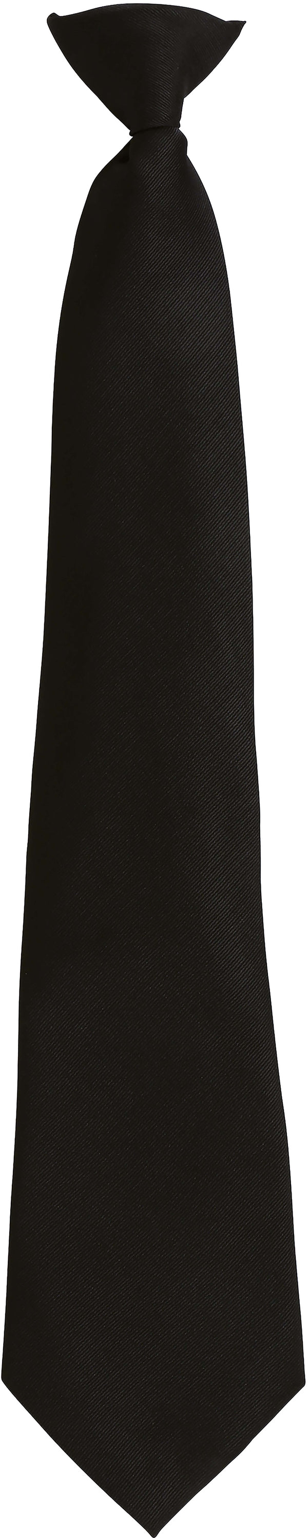 Gravata com clip-Preto-Único-RAG-Tailors-Fardas-e-Uniformes-Vestuario-Pro