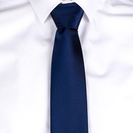 Gravata em Jacquard listrada-Marinho-Único-RAG-Tailors-Fardas-e-Uniformes-Vestuario-Pro