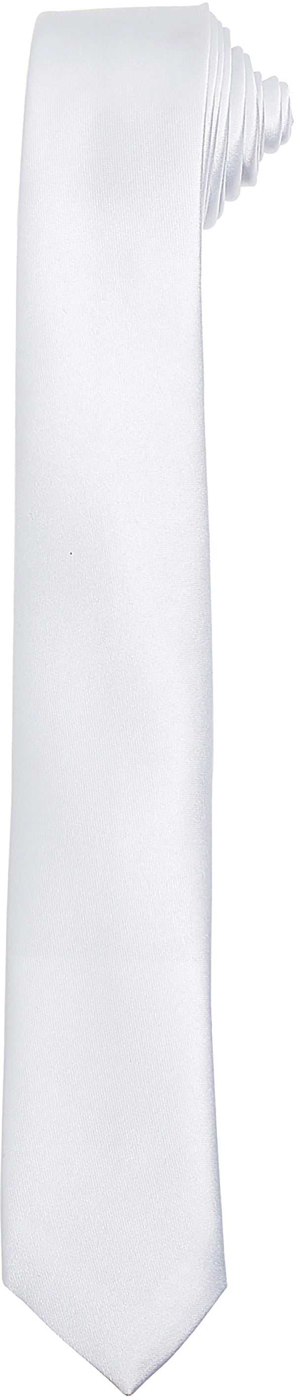 Gravata fina-Branco-Único-RAG-Tailors-Fardas-e-Uniformes-Vestuario-Pro
