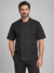 Jaleca com Botões Automáticos de Manga Curta-Preto-44-RAG-Tailors-Fardas-e-Uniformes-Vestuario-Pro