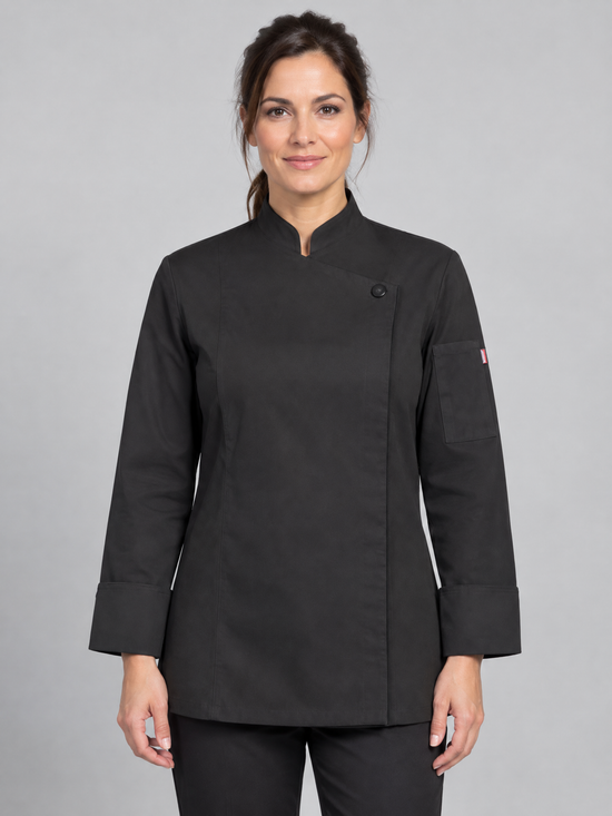 JALECA DE MULHER COM FECHO-ECLER-Preto-36-RAG-Tailors-Fardas-e-Uniformes-Vestuario-Pro