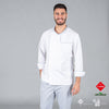 JALECA HOMEM OMERO - EM MATERIAL RECICLADO E TECIDO ORGÂNICO-Branco -142-XS-RAG-Tailors-Fardas-e-Uniformes-Vestuario-Pro