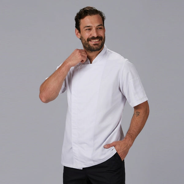 JALECA HOMEM TENDAL M/CURTA-Branco - 101-XS-RAG-Tailors-Fardas-e-Uniformes-Vestuario-Pro