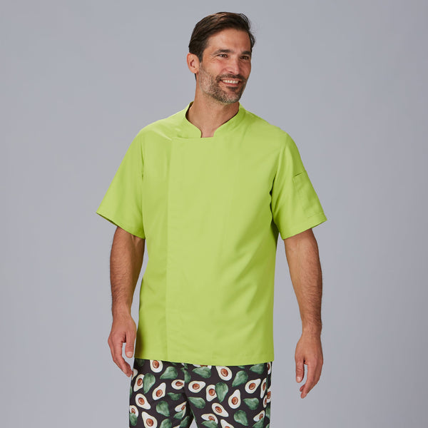 JALECA HOMEM TENDAL M/CURTA-Pistacho - 127-XS-RAG-Tailors-Fardas-e-Uniformes-Vestuario-Pro
