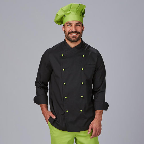 Jaleca Masculina "Botão de Punho" (Botões Vendidos em Separado)-Preto - 00 1-XS-RAG-Tailors-Fardas-e-Uniformes-Vestuario-Pro