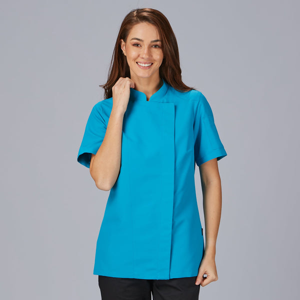 JALECA SENHORA IBIZA M/CURTA-Turquesa - 115-XS-RAG-Tailors-Fardas-e-Uniformes-Vestuario-Pro