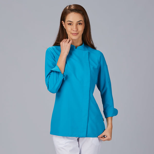 JALECA SENHORA IBIZA-Turquesa - 115-XS-RAG-Tailors-Fardas-e-Uniformes-Vestuario-Pro