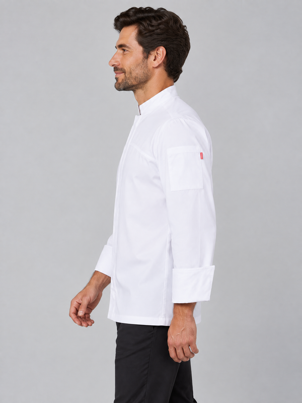 Jaleca Stretch com Fecho Central-RAG-Tailors-Fardas-e-Uniformes-Vestuario-Pro