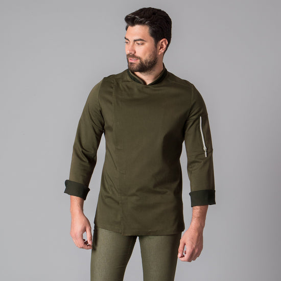Jaleca Unisex Abeto-Verde Khaki - 149-XS-RAG-Tailors-Fardas-e-Uniformes-Vestuario-Pro