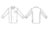 JALECA UNISSEXO C/ BOTÕES FORRADOS-RAG-Tailors-Fardas-e-Uniformes-Vestuario-Pro