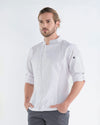 Jaleca Bond para Homem-Branco-S-RAG-Tailors-Fardas-e-Uniformes-Vestuario-Pro